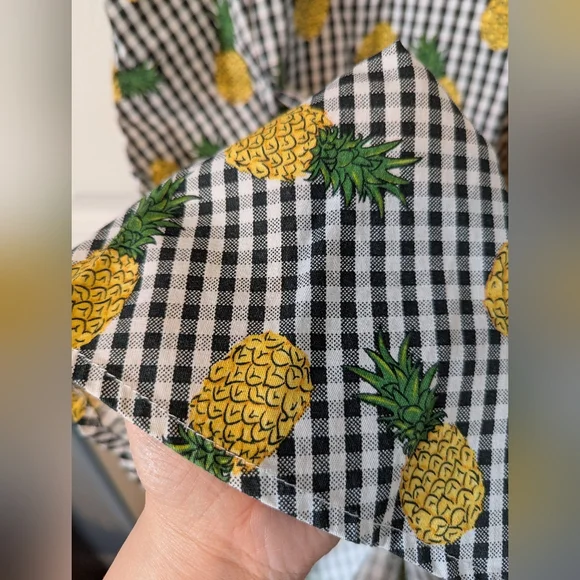 1950's Style Gingham Pineapple Dress - Picture 7 of 7
